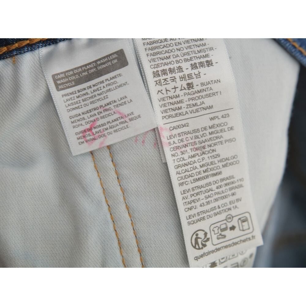 Levis 514 Straight Fit NWT Jeans Mens 36x30 Dark Wash Blue Stretch Denim New - Picture 10 of 11
